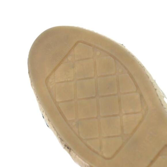 Chanel Espadrille 37 Woven Fabric Grosgrain Cc Cap-toe Flats CC-S0207P-C036 - Picture 12 of 12